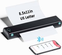 Impresora de letras potable Phomemo 216mm US Letter M08F Blue Tooth A4 Impresora térmica para imprimir Word, PDF, páginas web, etc.