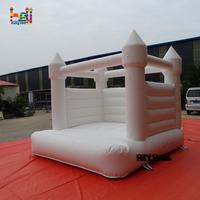 Château gonflable pastel 10x10 pieds pour enfants, qualité commerciale, château rebondissant blanc pour location de fête, anniversaire de bébé