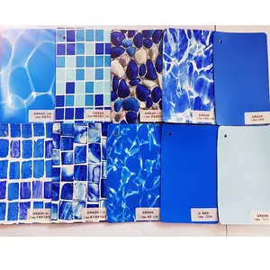 באיכות גבוהה עמיד 1.5mm עובי PVC כחול פסיפס inground בריכת שחייה בטיחות אניה