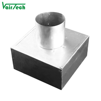 Diffuseur linéaire de ventilation CVC et grilles, boîte d'isolation de transition, boîte de plénum en acier galvanisé