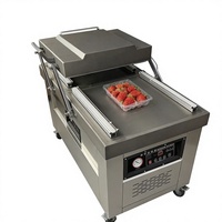 Scelleuse sous vide à double chambre en acier inoxydable 600PD, qualité alimentaire commerciale, facile à nettoyer, universelle pour usine et magasin