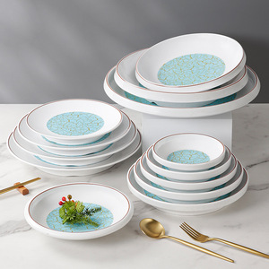 Xiangyuan American Commercial Restaurant <b>Plates</b>, Soup <b>Plates</b>, Imitation Porcelain Deep <b>Plates</b>, Round Crayfish <b>Plates</b>, <b>Melamine</b> - Product Image 2