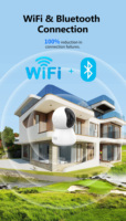 Tuya Smart 4MP Wifi 摄像头报警系统套件 IOT 摄像头 PIR 探测器 门磁传感器，用于家庭安全
