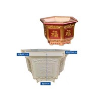 Moule en Plastique RF pour Pot de Fleurs de Jardin, Moules à Béton pour Jardinières en Ciment, Pots de Fleurs en Plastique à Vendre