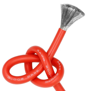 Dây cao su silicon 2 4 5 6 AWG, dây cáp silicon mềm chịu áp suất thấp, dây đồng đặc bọc silicon chống cháy - Product Image 5