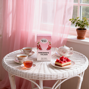 Suplementos de Belleza <span class=keywords><strong>para</strong></span> Blanquear y Antioxidar, Elasticidad e Hidratación de la Piel, Mejora del Sueño, Barra de Gelatina de Colágeno con Granada - Product Image 2
