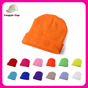 Gorros de Punto Acrílicos Personalizados con Logotipo, 100% Acrílico, Gorros Lisos al por Mayor - Product Image 2