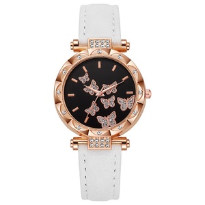 Hot-selling Leather Strap Ladies' <b>Watches</b> Wholesale: Personalized and Fashionable butterfly Quartz <b>Watches</b> - Product Image 4