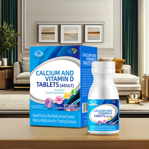 Bán buôn canxi và vitamin D máy tính bảng bổ sung hàng ngày sức khỏ<span class=keywords><strong>e</strong></span> xương và hỗ trợ miễn dịch Vitamin D Canxi nhai máy tính bảng - Product Image 3