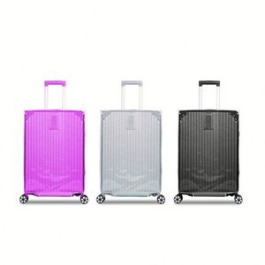 Wholesale Custom PVC Transparent Dustproof Eco-Friendly Silk Screen Printed Stretch Bag Protection Luggage <b>Suitcase</b> Cover - Product Image 1