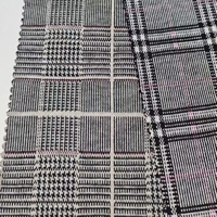 Tela Jacquard Teñida en Hilo, 280GSM, 98% Poliéster, 2% Elastano, Tejido Elástico para Prendas y Abrigos, Venta al Por Mayor, Personalizable