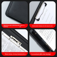 Carpeta Multifuncional de Cuero A4, para Documentos de Oficina, Reuniones, Firmas, Presentaciones, Contratos, Regalo