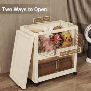 Wholesale Price <b>Large</b> PP Plastic Classic Style Multifunction Living Room Food Storage <b>Bins</b> & Toy Storage Box Stackable - Product Image 3