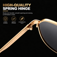 Lunettes de soleil polarisées de luxe personnalisées pour hommes, dernière collection de la marque de créateur
