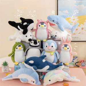 Rosa <span class=keywords><strong>blu</strong></span> Gery pinguino giocattoli di peluche <span class=keywords><strong>pinguini</strong></span> bambole animali imbottite Spheniscidae cuscino bambole da compagnia per artigli - Product Image 1