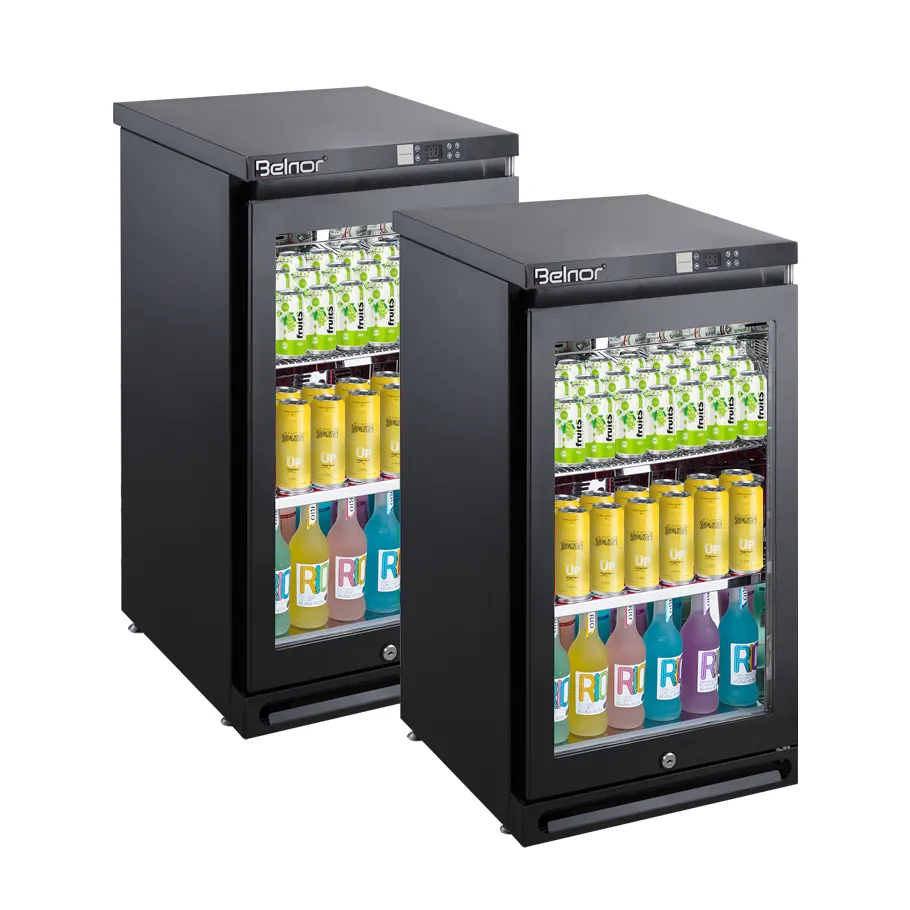 Bolandeng Display Electronic Top-Freezer Refrigerator Double Door Fridges Refrigerator For Modular Commercial Refrigerator