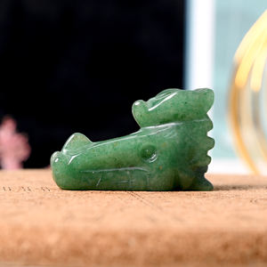 Commercio all'ingrosso di cristallo intagliato a mano con testa di drago teschi di quarzo Mix materiale di guarigione pietra preziosa casa Fengshui decorazione - Product Image 4