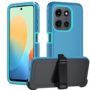 Gran oferta 4 en 1 funda de protección Defender funda de teléfono con 360 rotación cinturón Clip soporte para <span class=keywords><strong>Moto</strong></span> <span class=keywords><strong>G</strong></span> <span class=keywords><strong>Power</strong></span> 5G 2025 funda - Product Image 3