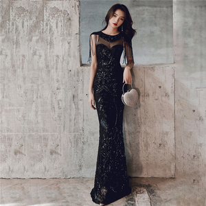 16671 #   Nuovo Abito <span class=keywords><strong>da</strong></span> Sera 2020 con Ciondolo in Cristallo e Diamanti, Spalline Sottili, Coda di <span class=keywords><strong>Pesce</strong></span>, Sexy per Spettacoli e Banchetti - Product Image 2