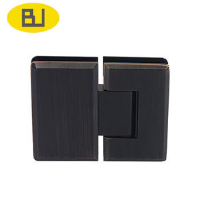 Quincaillerie <span class=keywords><strong>de</strong></span> salle <span class=keywords><strong>de</strong></span> bain en laiton chromé personnalisable, moderne, montage mural, charnières <span class=keywords><strong>de</strong></span> porte en verre trempé à 90 degrés - Product Image 2