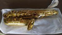Quality Brass Head Alto Saxophone with Gold Lacquer Finish and Canvas Case