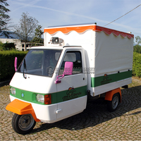 Belyoo Ape Piaggio Tricycle électrique mobile pour bar à jus de fruits Station Cocktail Bière Taco Chariot à vendre Fourgon alimentaire Tuk Tuk Camion