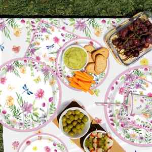 Factory Direct Girl Outer Space <b>Birthday</b> Party Supplies Pink Galaxy Dinnerware Set with <b>Table</b> Covers and <b>Birthday</b> Banner - Product Image 3