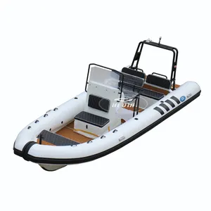 Hedia Luxury Patrol RIB6.6 m orca hypalon Sports Aluminium Steped Hullインフレータブルフィッシングキャビンリブボート660