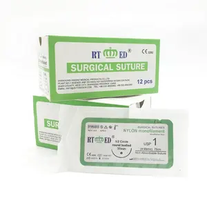 Medical Sterile Monofilament Non Absorbable 10/0 Nylon Suture Surgical Sutures