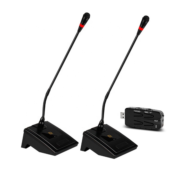 MP-39 Wireless Meeting Broadcast Conference Microphone USB Receiver Computer Microphone Condenser Gooseneck Mic