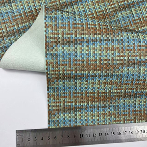 หนังเทียมพีวีซีถักลายสำหรับกระเป๋ารองเท้าผ้าหนังสำหรับฤดูร้อน - Product Image 5