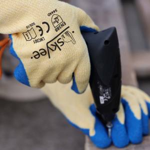 سكاييه قطن مجعد اللاتكس مغموس بالزيت مقاوم للقطع ومقاوم للسحق قفازات حماية أعمال البناء للبناء - Product Image 5