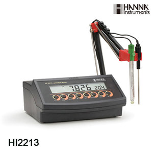 Medidor de pH/ORP de Laboratorio HI2213 de Hanna Instruments con Soporte Flexible y Sonda de Electrodo para una Medición Precisa - Product Image 1