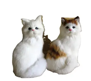 仿真动物猫创意摆件仿真猫模型波斯卧猫小猫