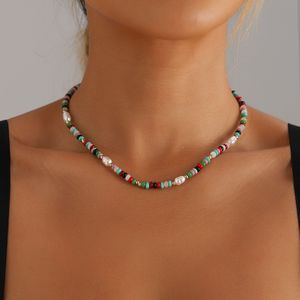 Rz-629 Collar de Perlas de Acero Inoxidable <span class=keywords><strong>Suave</strong></span>, Estilo Bohemio, Perlas Irregulares, Chapado en Oro para Mujer, Nueva Moda - Product Image 2