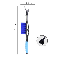 Pelle à neige d'hiver bleue multi-usages portable en gros Brosse à neige à long manche de voiture pour le lavage de voiture Pelle à glace