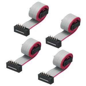 Uxcell Brand New IDC Wire Flat Ribbon Cable 10Pins 2.54mm Pitch 0.2m Gray 4pcs - Product Image 3