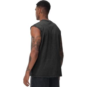 FOXA Mens Sleeveless Henley Tank Top With <b>Pocket</b> Cotton Workout Shirt Breathable Gym Muscle Fit - Product Image 5