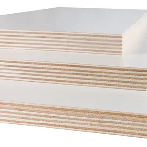 18mm hangat putih Walnut timbul kayu lapis permukaan rami papan lemari Ecological grosir Multi-Layer papan papan kayu