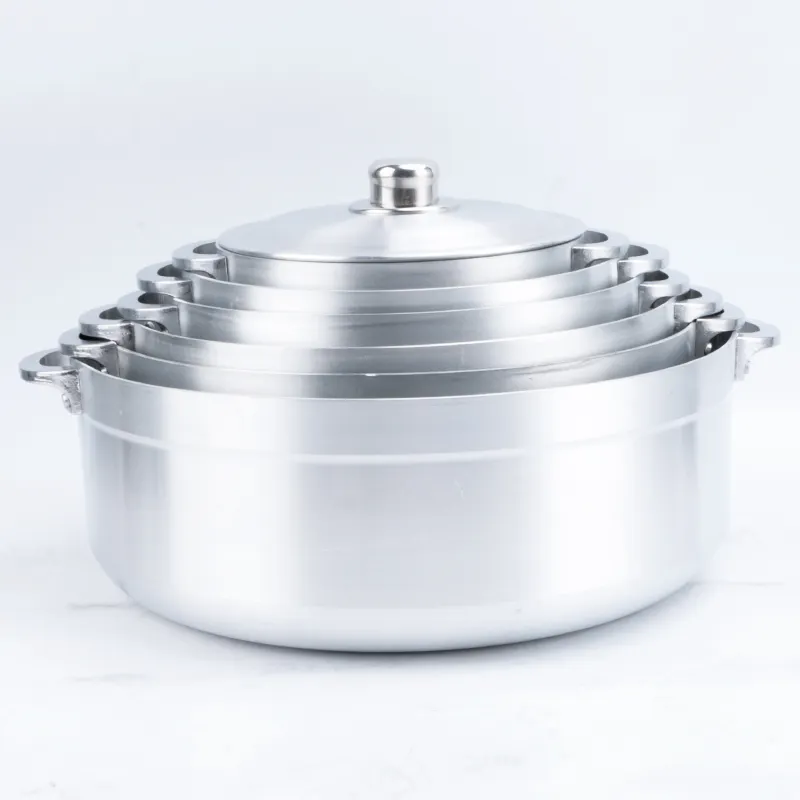 Grosir Terbaik Jual 12 buah set panci masak rumah panci masak aluminium Premium set panci masak restoran casserole sup hangat panci