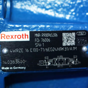 R900965306 4WRZE16E100-7X/6EG24N9K31/A1M วาล์วควบคุมทิศทางแบบสัดส่วน NG16 100 ลิตร/นาที 315 บาร์ สำหรับระบบไฮดรอลิกอุตสาหกรรม - Product Image 1