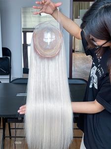 วิกผมแท้สำหรับผู้หญิงผมคนรัสเซียปักท็อปเปอร์ลูกไม้5x5ดีไซน์ใหม่หรูหราออกแบบได้ตามต้องการ - Product Image 6