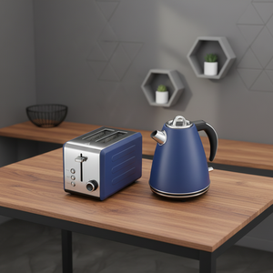 Ensemble petit-déjeuner OUSHENG pour la maison, comprenant un <span class=keywords><strong>grille</strong></span>-<span class=keywords><strong>pain</strong></span> électrique en acier inoxydable 2 tranches et une bouilloire électrique de 1,7 litre, avec garantie d'un an - Product Image 5