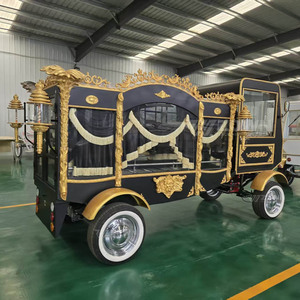 Carro Funebre Elettrico Premium a 4 Ruote Stile Vintage Retrò, <span class=keywords><strong>Auto</strong></span> Classica di Alta Qualità per Trasporto Salme, 2 Anni di Garanzia per Riti Cimiteriali - Product Image 3