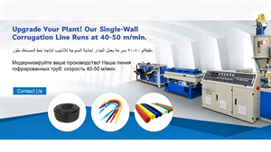 Équipement ondulé à mur unique d'extrusion de tuyau de PVC de PE de Fullwin de haut-calibre - Product Image 4