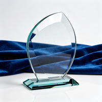 Cadeaux souvenirs, vente en gros à bas prix, trophée en cristal personnalisé avec gravure de nom individuel, plaque de récompense en verre