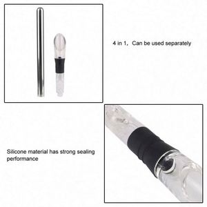 USA Mairun823 China-Made <b>Wine</b> Cooler Beer Chiller Stick with Pourer <b>Stopper</b> Cutter Stainless Steel Frozen - Product Image 5