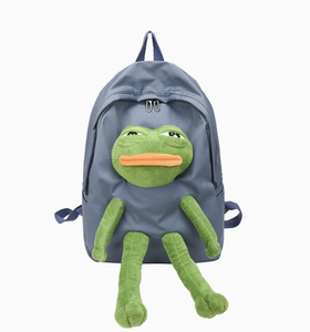 Mochila de rana fea y divertida para adolescentes, venta al por mayor de fábrica <span class=keywords><strong>2026</strong></span>, mochila de dibujos animados, nueva mochila de diseñador para exteriores, mochila escolar junior, MOQ bajo - Product Image 3