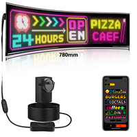 Letrero LED Programable con Control por Aplicación, Logotipo Personalizado, Paneles LED Flexibles P3.75 P4 P5, Pantalla LED para Publicidad