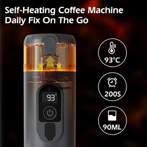 Machine à café expresso portable, nouveau design, mini système d'eau chaude, plastique, alimentée par batterie, pour le bureau et l'extérieur - Product Image 5